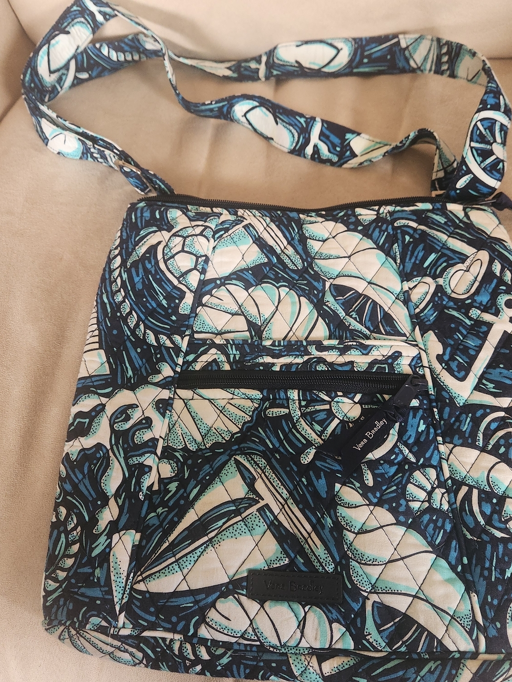 Vera Bradley Quilted Crossbody Bag Shore Enough